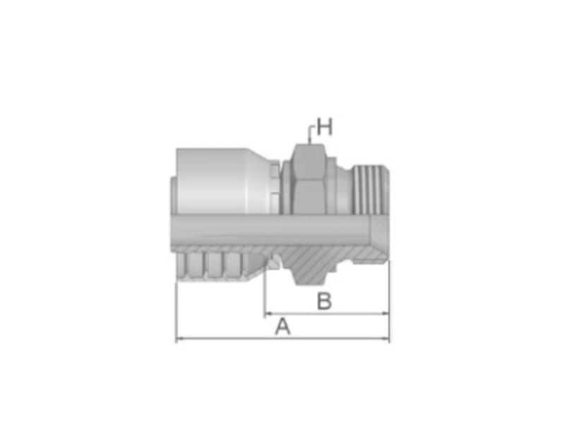 PARKER koncovka hydraulická 1D948-6-6