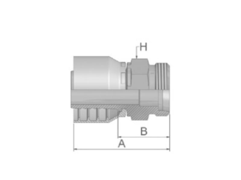 PARKER koncovka hydraulická 1D048-10-5