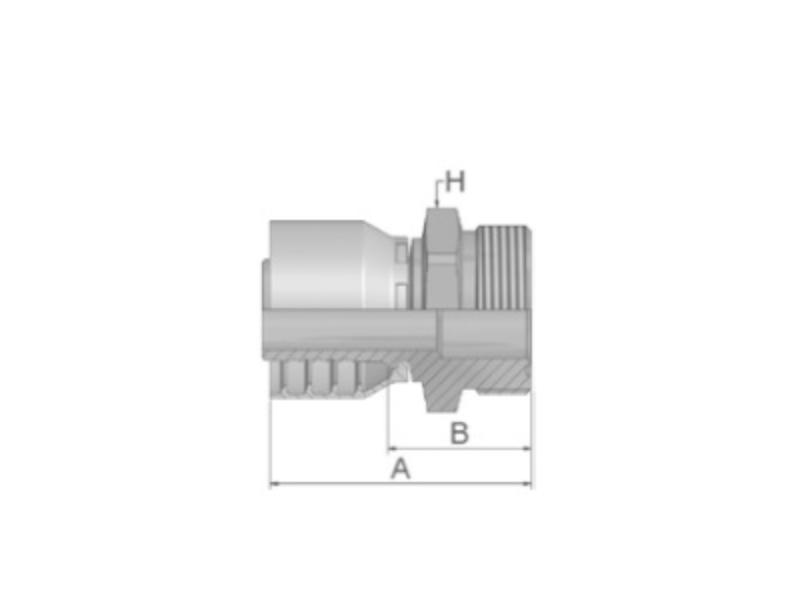 PARKER koncovka hydraulická 1JM48-12-12