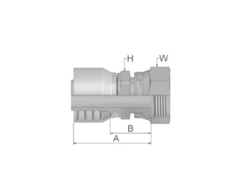 PARKER koncovka hydraulická 1JC46-6-4