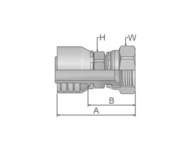 PARKER koncovka hydraulická 10648-10-8