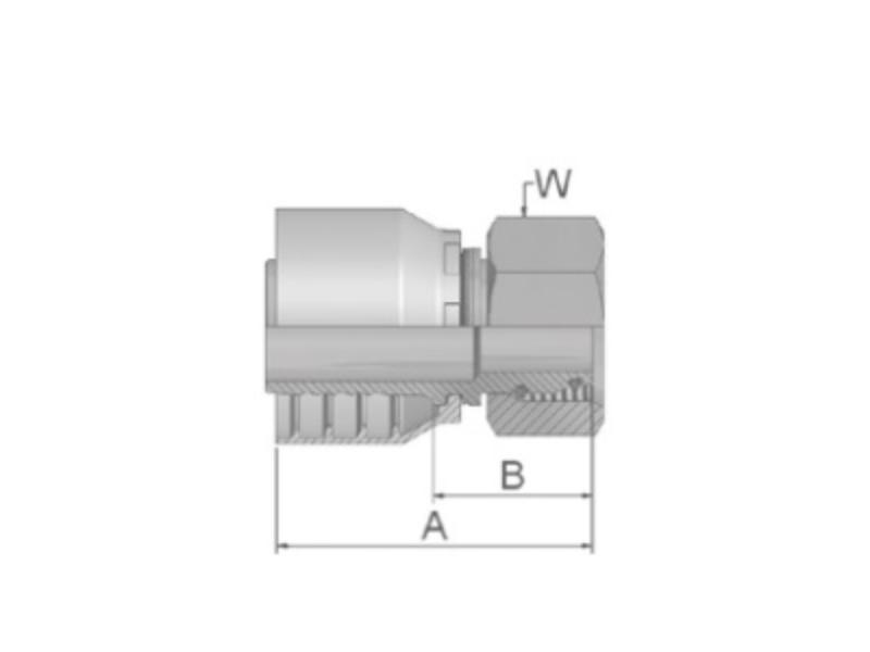 PARKER koncovka hydraulická 1CA48-8-4-MP