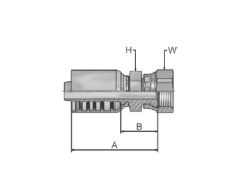 PARKER koncovka hydraulická 1JC77-16-16
