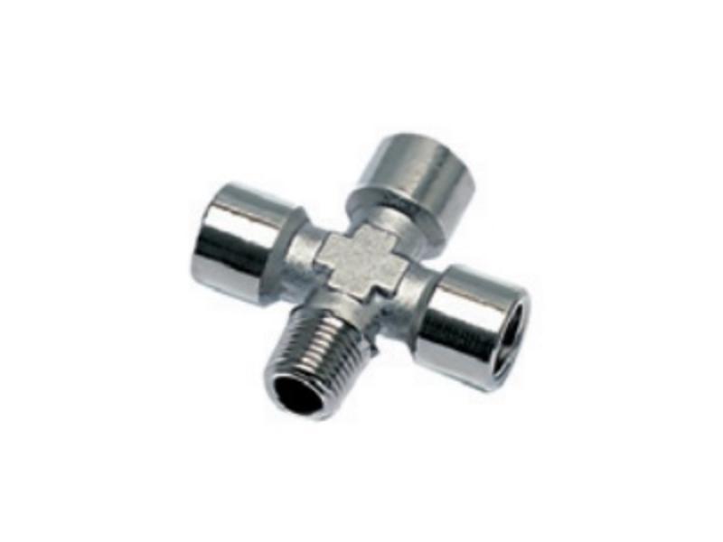 PARKER LEGRIS krížová spojka 0909 00 13 1 x 1/4 BSPT - 3 x 1/4 BSPP