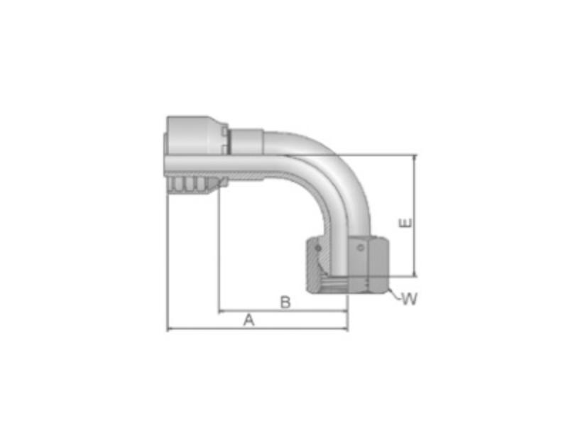 PARKER koncovka hydraulická 1EC48-10-10