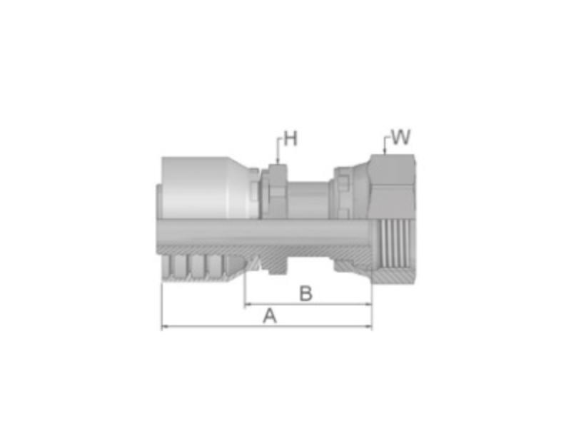 PARKER koncovka hydraulická 1JS48-6-4